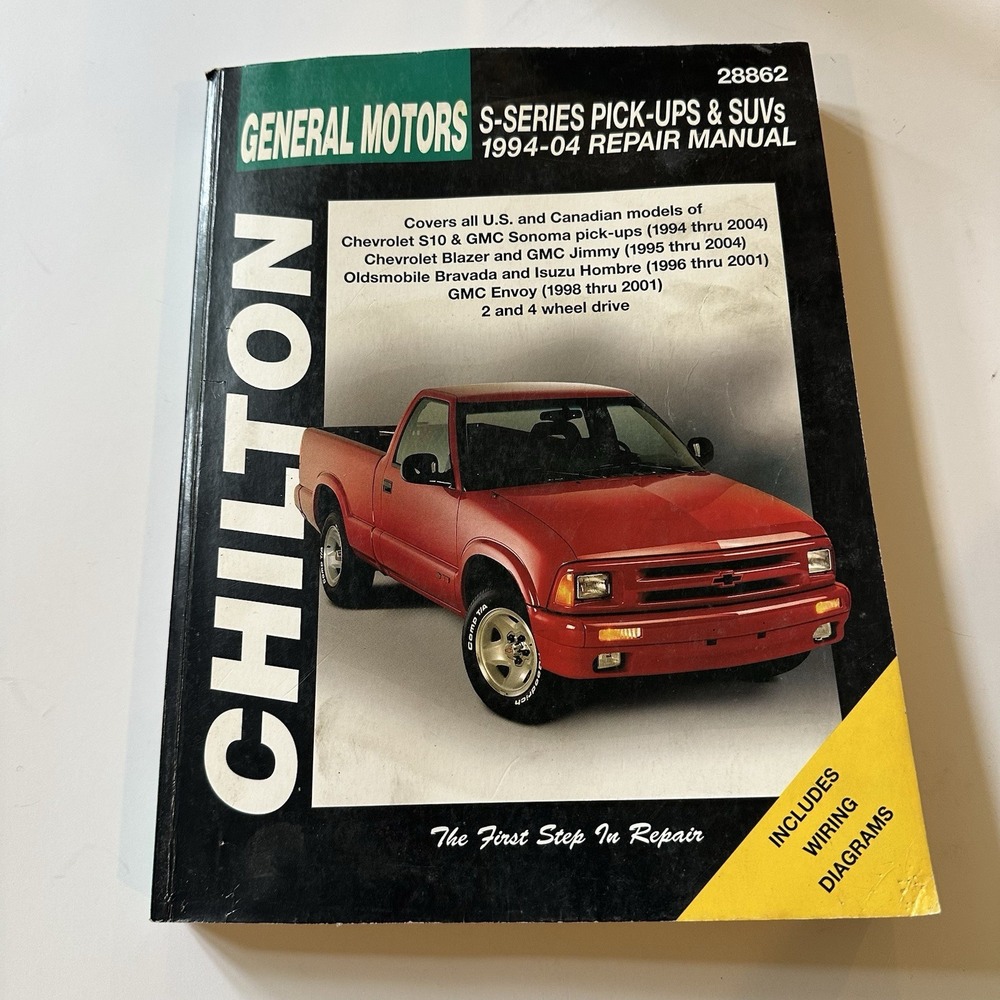 Chevy S-10 Pick-up Truck 1994-2004 Shop Service Repair Manual Wiring Diagrams AC